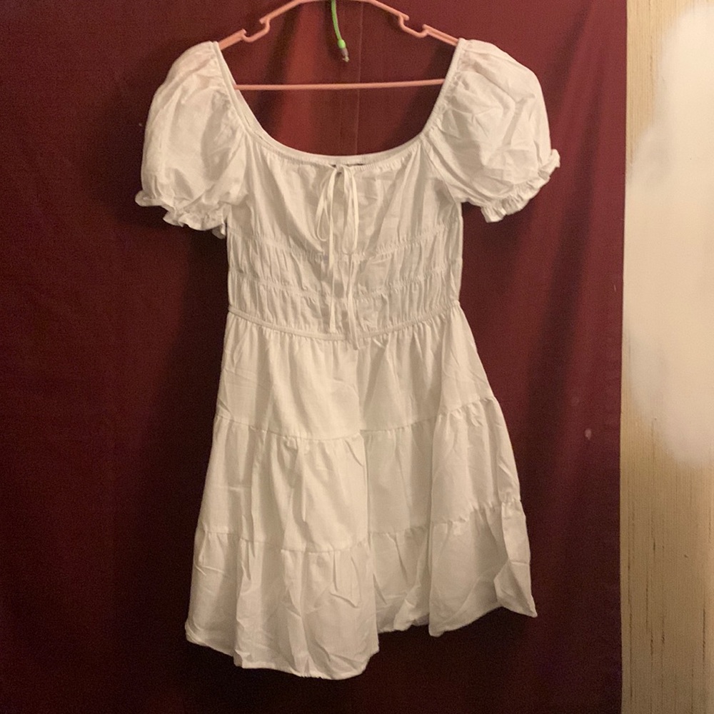 white fairycore dress